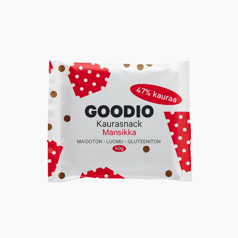 Havresnacks med jordgubb, 40 g