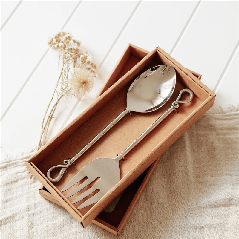 Fairtrade Salad Servers - Fork and Spoon Set