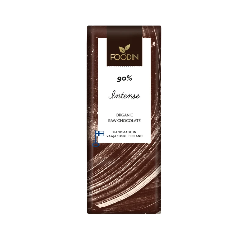 Råchoklad, intense 90 %, 40 g