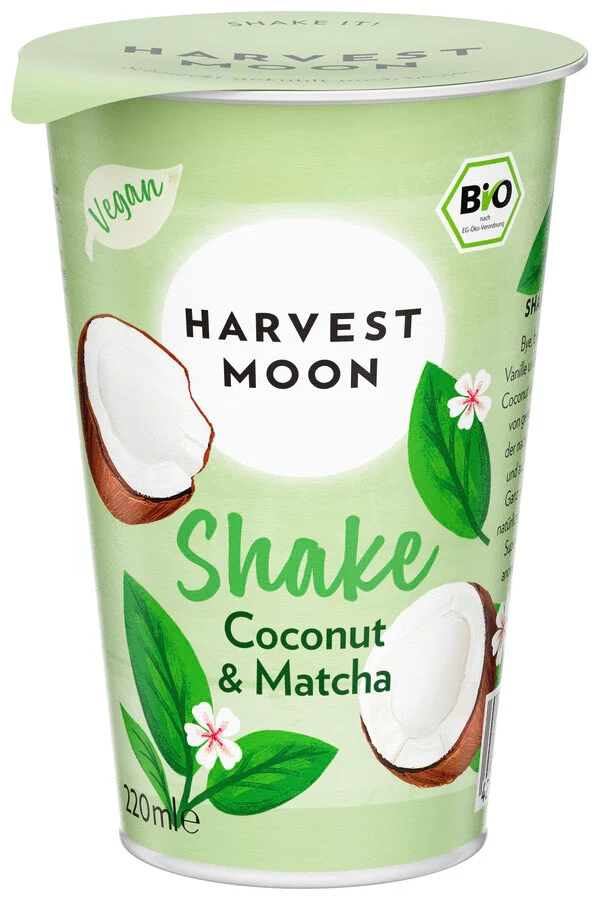 Økologisk Shake Coconut & Matcha - 220G - Harvest Moon