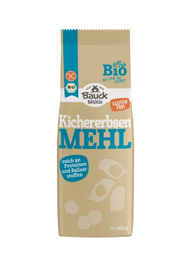 Økologisk Kikærtemel - 500G - Bauck Mühle