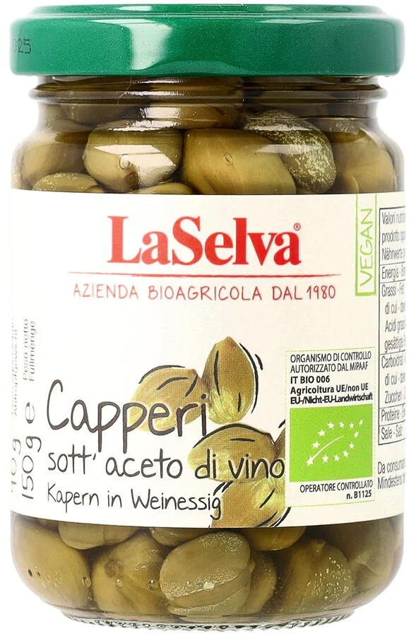 Økologiske Kapers i Lage - 150G - La Selva