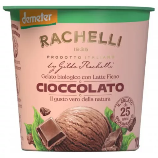 Biodynamisk Chokolade Gelato - 500ML - Rachelli