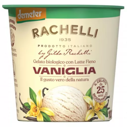 Biodynamisk Vanilje Gelato - 125ML - Rachelli