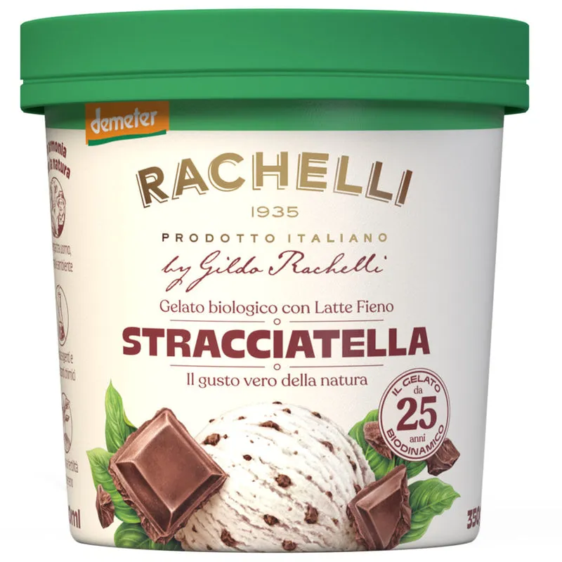Biodynamisk Stracciatella Gelato - 500ML - Rachelli