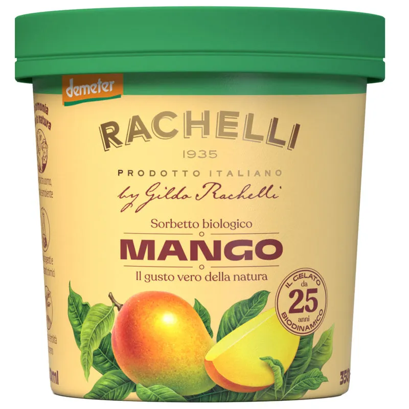 Biodynamisk Mango Sorbet - 500ML - Rachelli