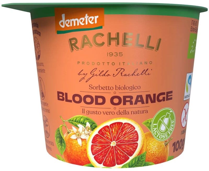 Biodynamisk Blodappelsin Sorbet - 125ML - Rachelli