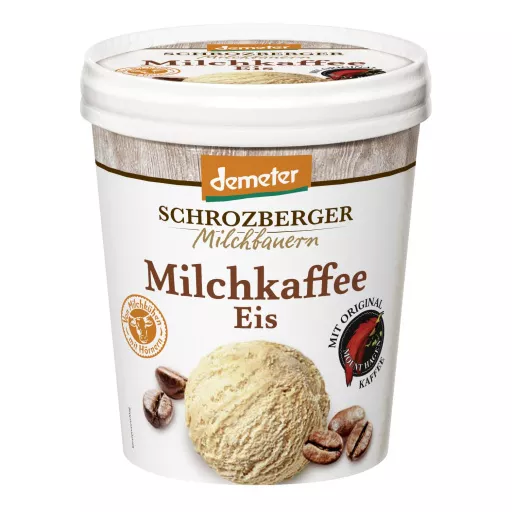 Biodynamisk Flødeis Kaffe - 500ML - Schrozberger