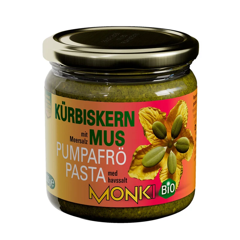 Økologisk Græskarkernesmør - Ristet & Saltet - 330G - Monki