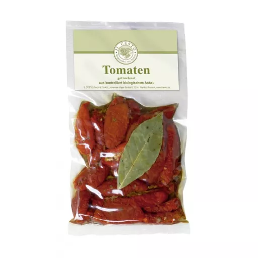 Økologiske Soltørrede Marinerede Tomater - 175G - Il Cesto