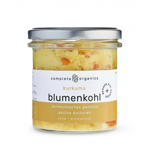 Økologisk Fermenteret Blomkål Gurkemeje - 230G - CompleteOrganics
