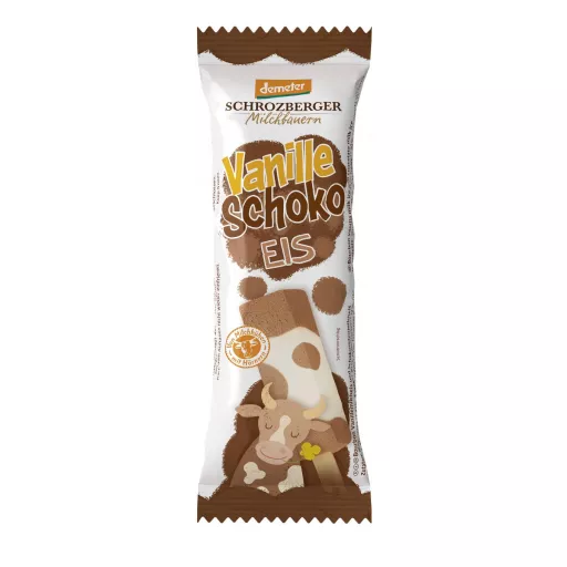 Biodynamisk Ispind Chokolade & Vanilje - 65ML - Schrozberger
