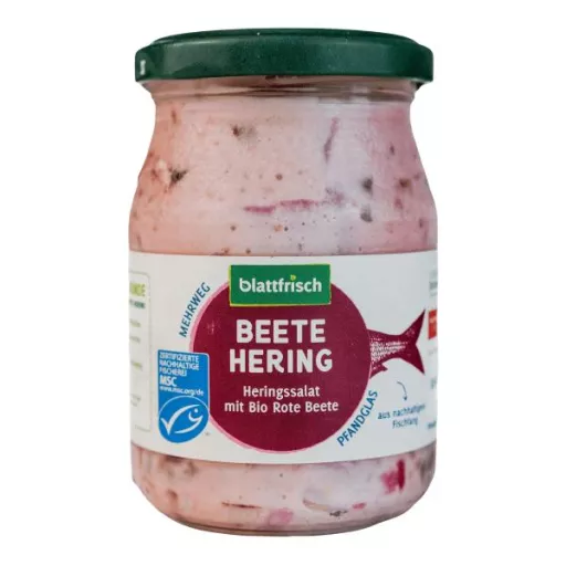 Økologisk Sildesalat med Rødbede - 250ML - Blattfrisch