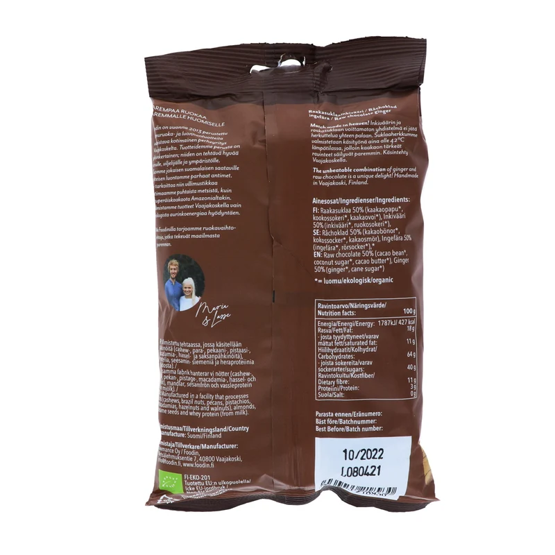 Råchokladdoppad ingefära, 200 g