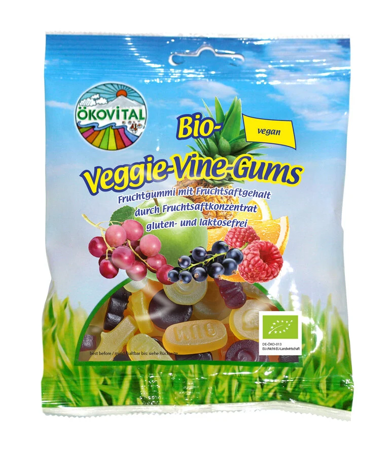 Økologisk Vegansk Vingummi - 80G - Ökovital
