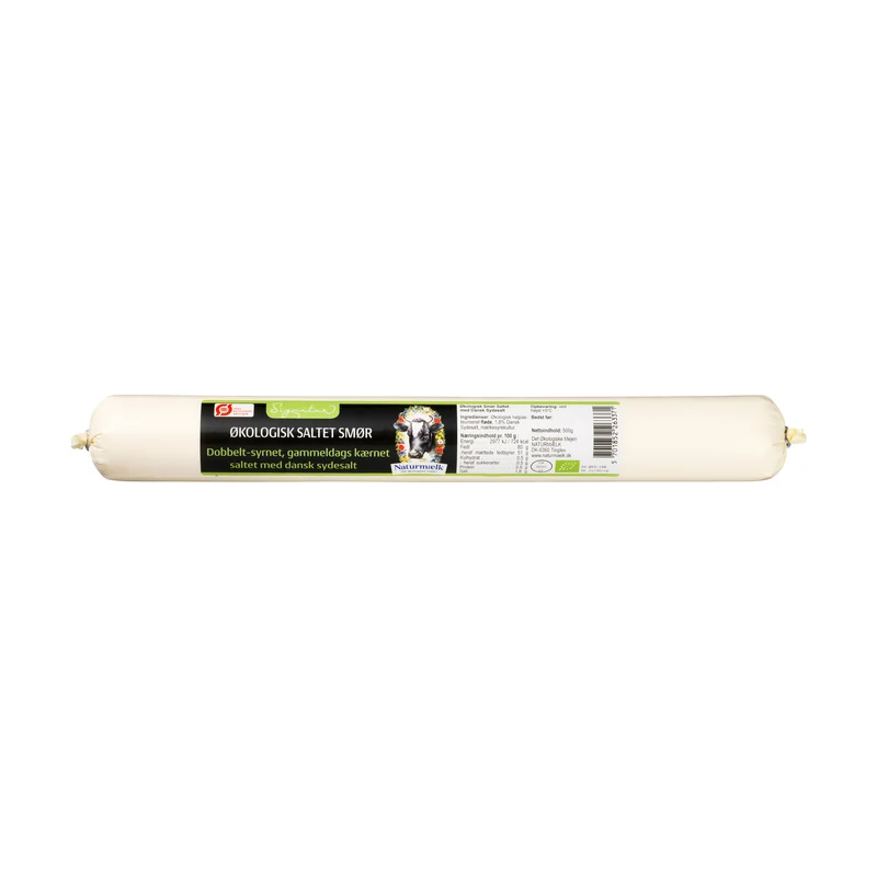 Biodynamisk Gammeldags Kværnet Rullesmør - 500G - Naturmælk