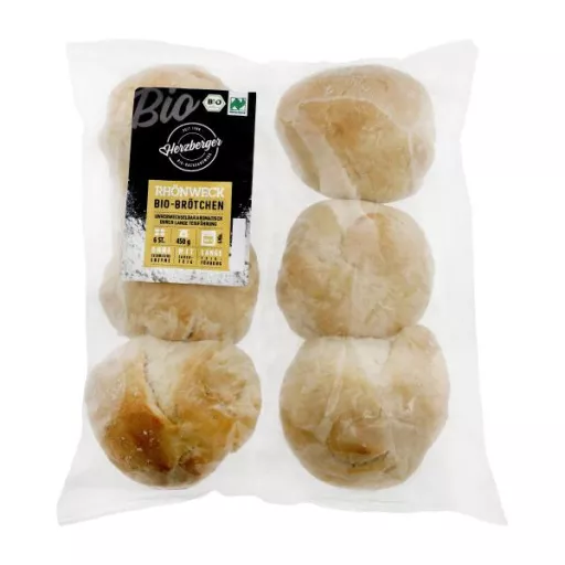 Økologiske Hvedeboller - 450G - Herzberger Bäckerei