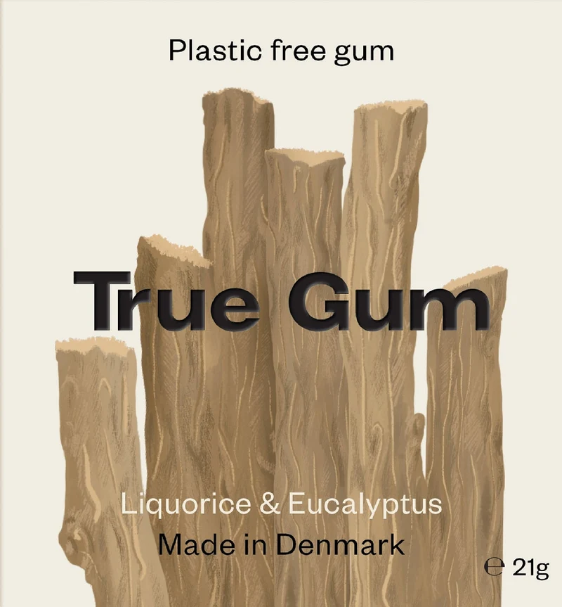 Tuggummi, Lakrits & eukalyptus, 21 g