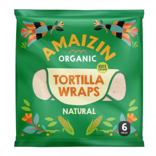 Økologiske Tortilla Wraps - 240G / 6 Stk - Amaizin