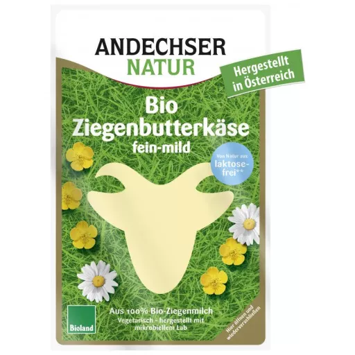 Økologisk Gedeost i Skiver - 100G - Andechser Natur