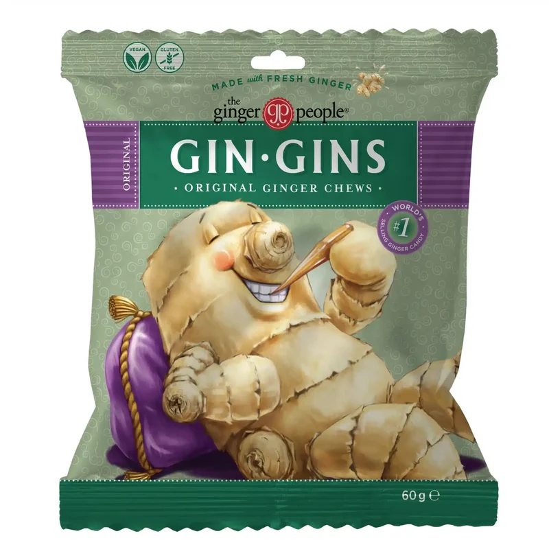 Ginger Chews Gin Gins Original - 60G - Ginger People