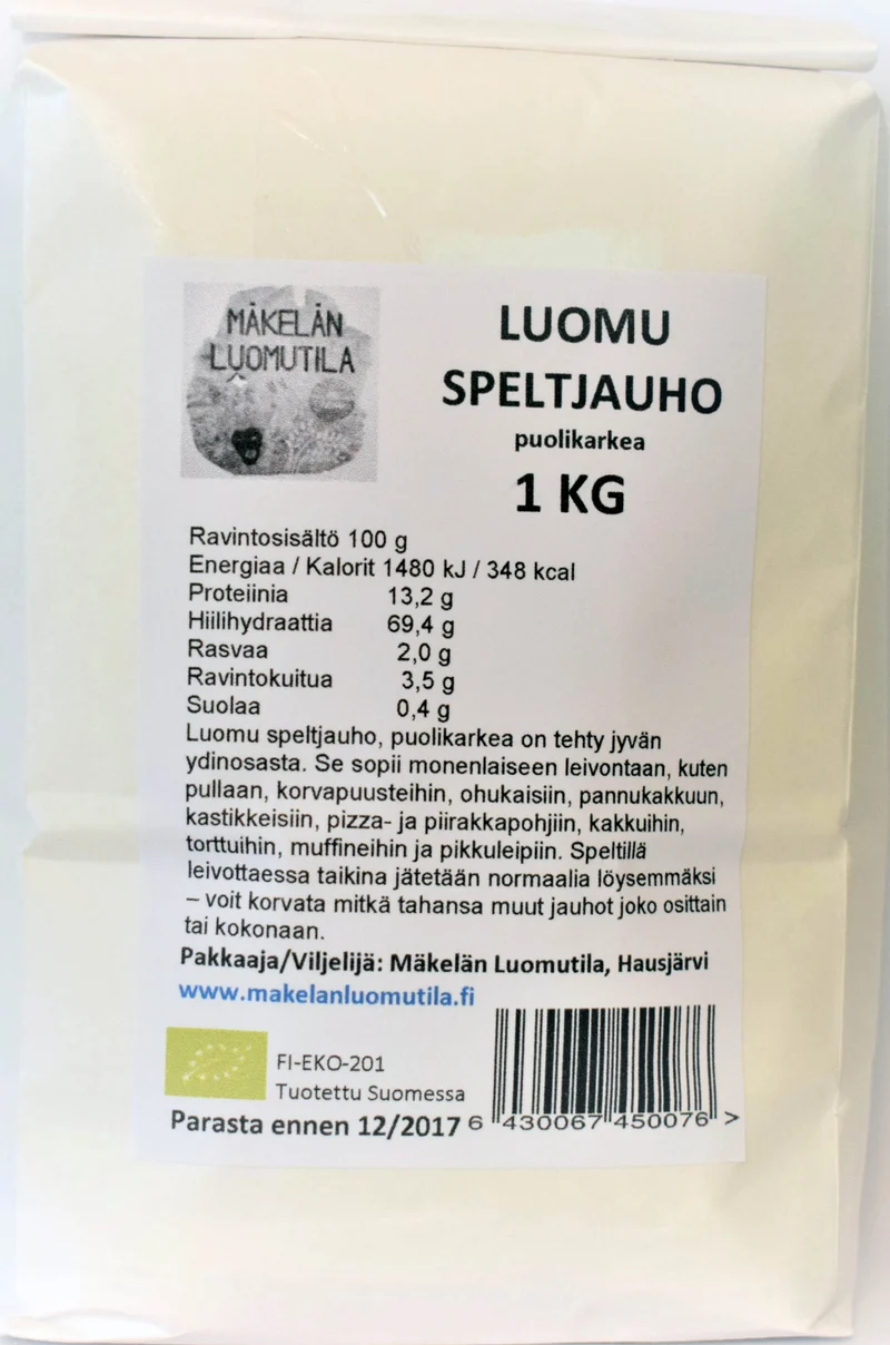 Dinkelmjöl, halvgrovt, 1 kg