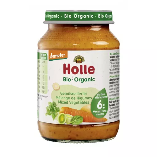Biodynamisk Grøntsagsmos fra 6 mdr. - 190G - Holle