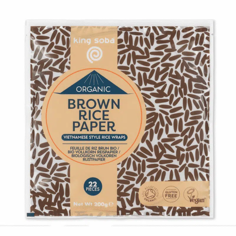 Økologisk Rispapir Brune Ris - 200G/22Ark - King Soba