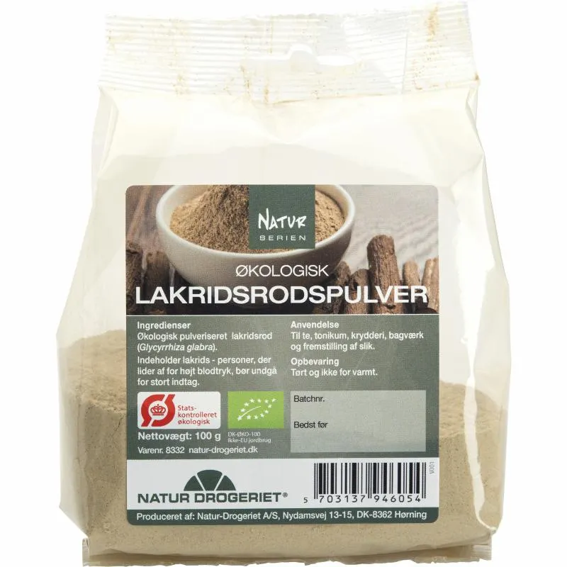 Økologisk Lakridsrodspulver - 100G - Natur-Drogeriet