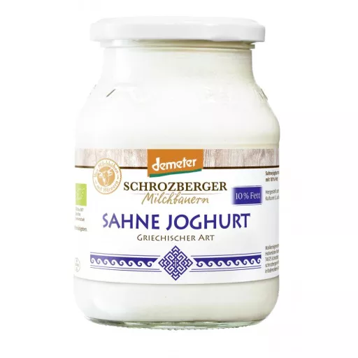 Biodynamisk Græsk Yoghurt 10% - 500ML - Schrozberger