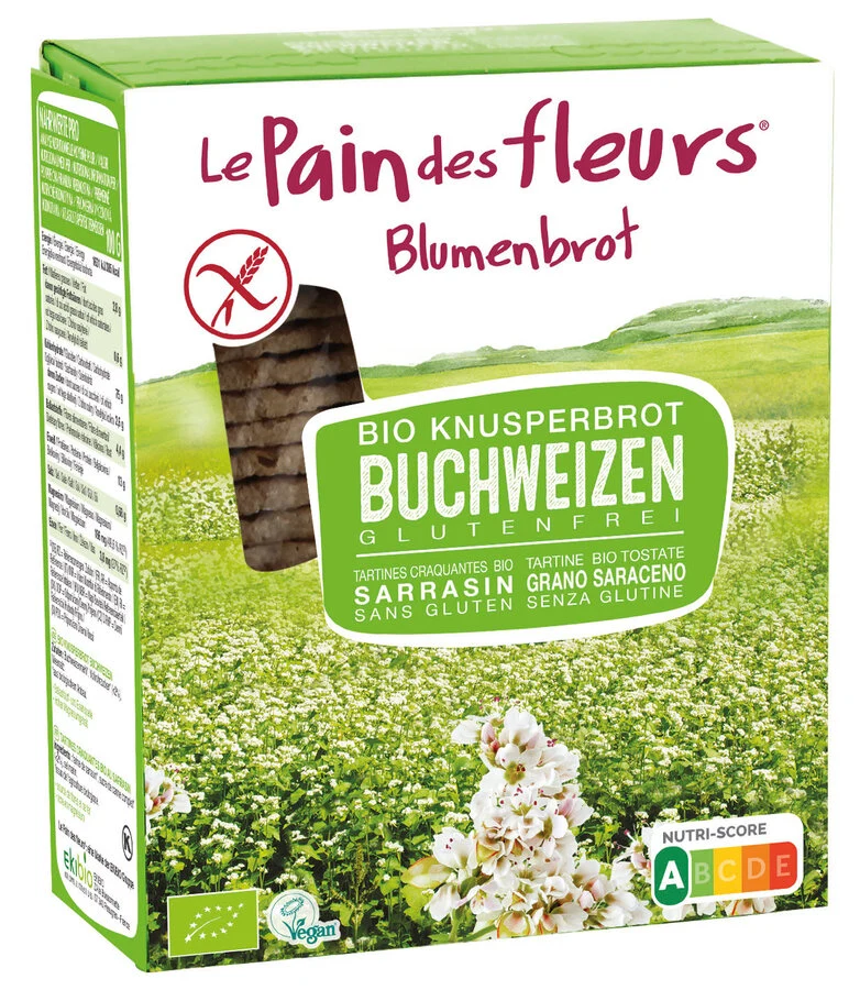 Økologisk Boghvede Knækbrød "Franske Bagateller" - 2x 75G - Le Pain des Fleurs