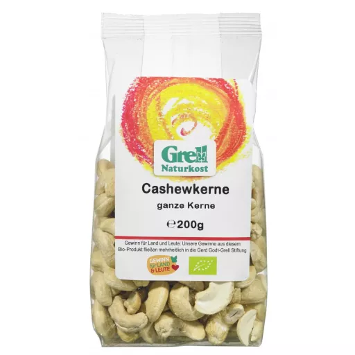 Økologiske Hele Cashewnødder - 200G - Grell Naturkost