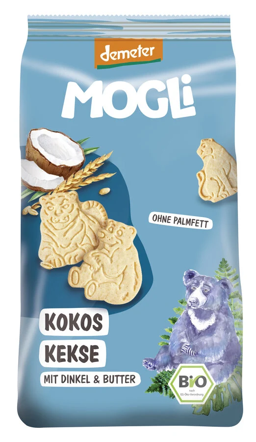 Biodynamiske Børne Kiks Kokos & Kakao - 125G - Mogli