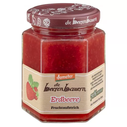 Biodynamisk Jordbær Marmelade - 200G - die Beerenbauern