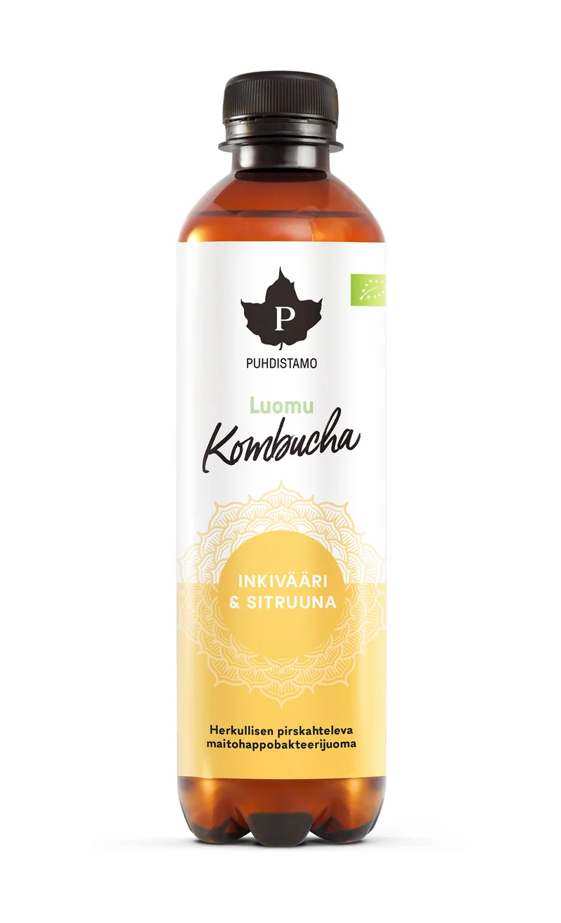 Kombucha, ingefära & citron, 370 ml