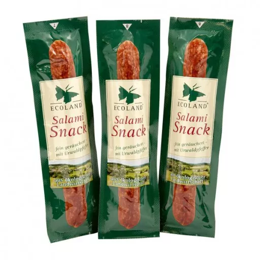 Økologiske Snack Salami - 25G - Ecoland