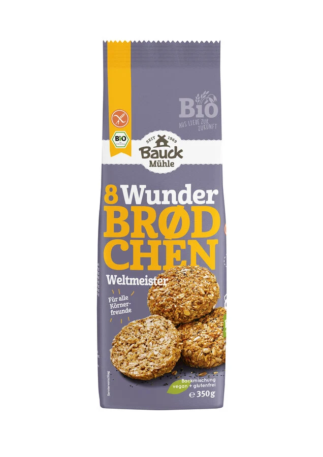 Økologisk Glutenfri Brødblanding Wunderbrød Verdensmester - 350G - Bauckhof Mühle