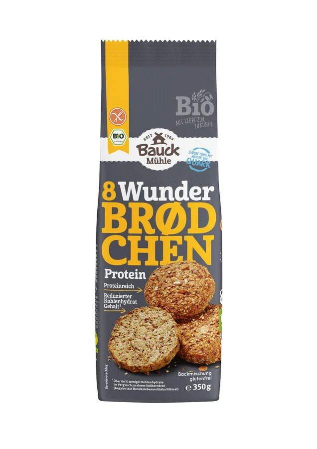 Økologisk Glutenfri Brødblanding Wunderbrød Protein - 350G - Bauckhof Mühle