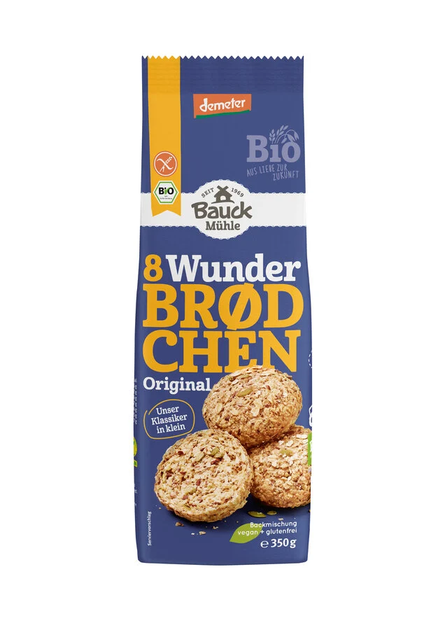 Biodynamisk Glutenfri Brødblanding Wunderbrød Original - 350G - Bauckhof Mühle