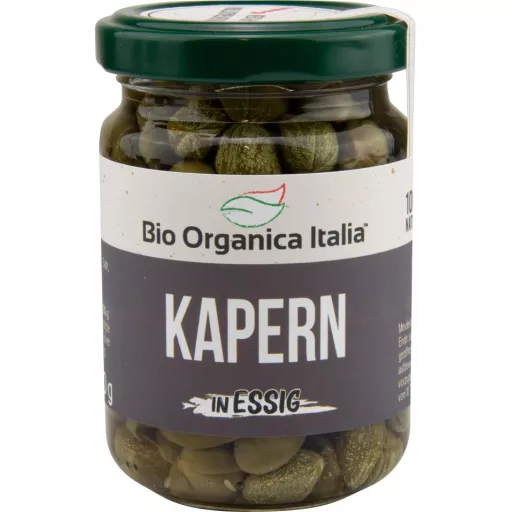 Økologiske Kapers i Lage - 140G - Bio Organica Italia