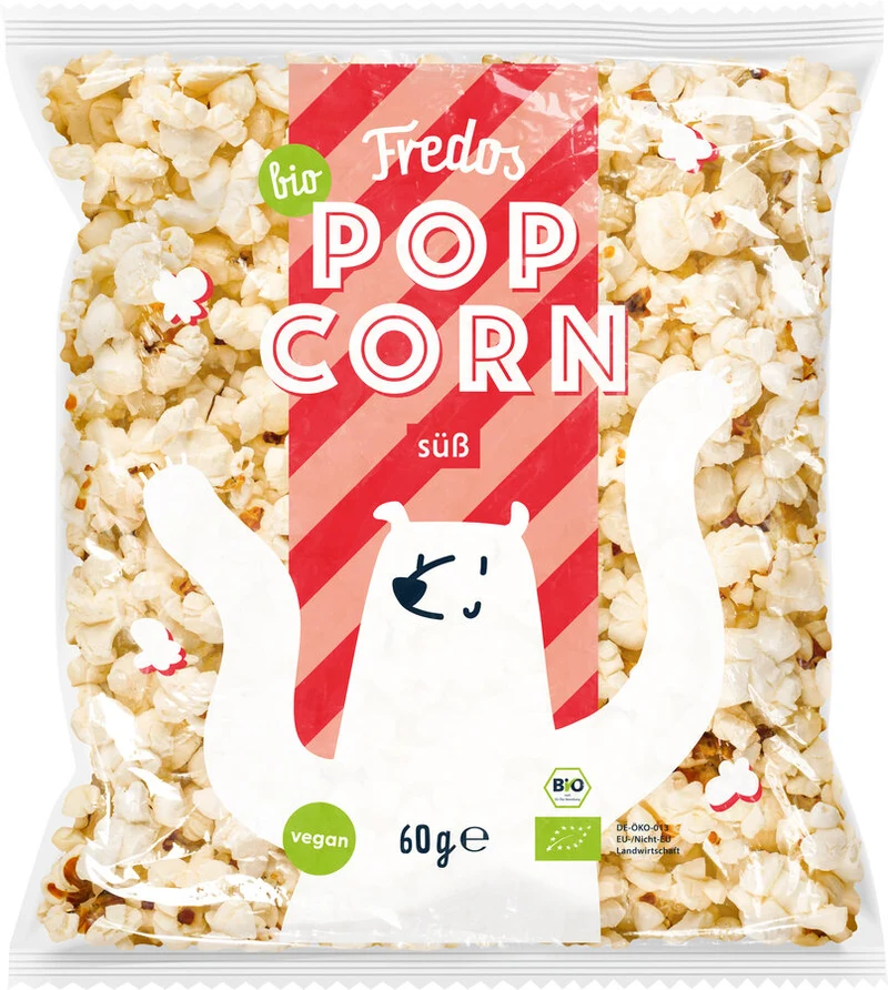 Økologiske Søde Popcorn - 60G - Fredo's