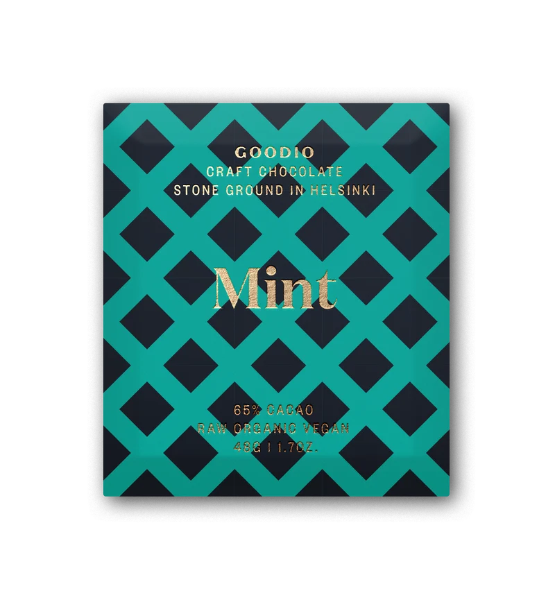 Ekologisk Råchoklad Mint 65%, 48 g