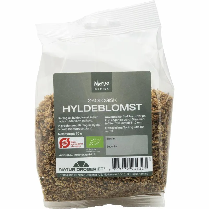 Økologisk Hyldeblomst - 70G - Natur-Drogeriet