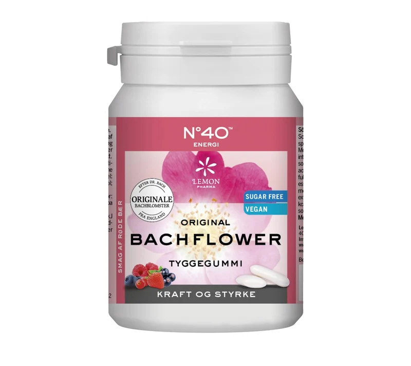 Sukkerfri Tyggegummi No.40® Energi - 60G - Bachflower