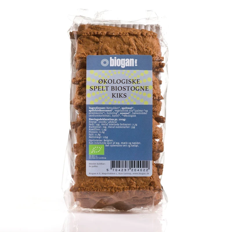 Økologiske Spelt Biotogne Kiks - 175G - Biogan
