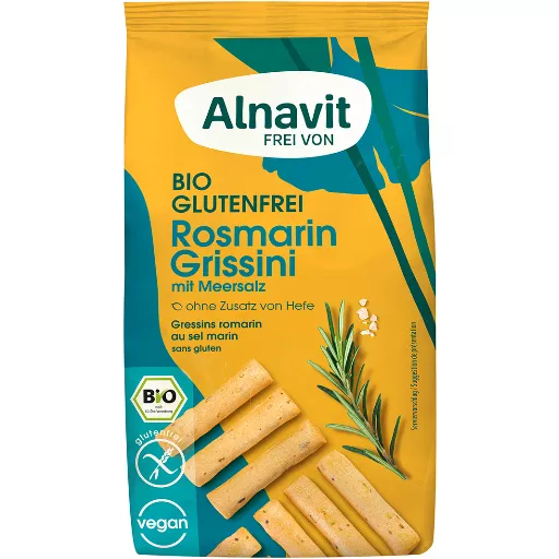 Økologiske Glutenfri Rosmarin Grissini - 100G - Alnavit