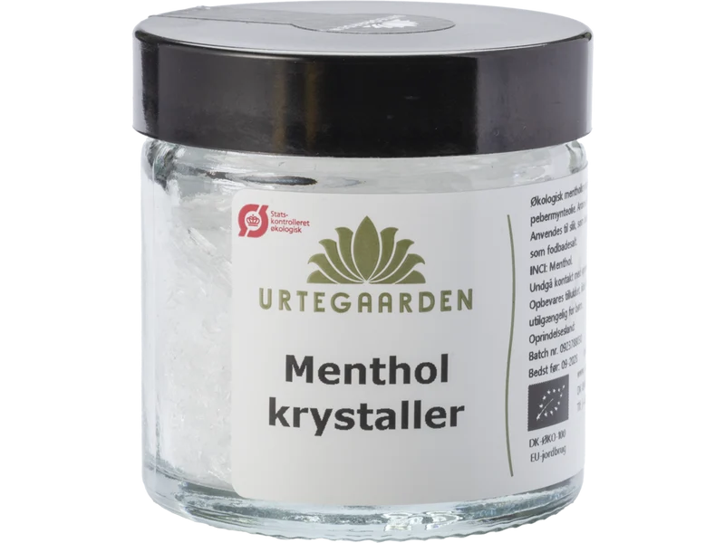 Økologiske Mentholkrystaller - 20G - URTEGAARDEN