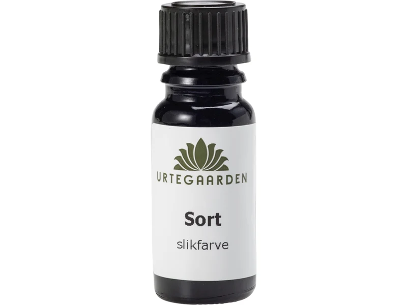 Sort Slikfarve - 10ML - URTEGAARDEN