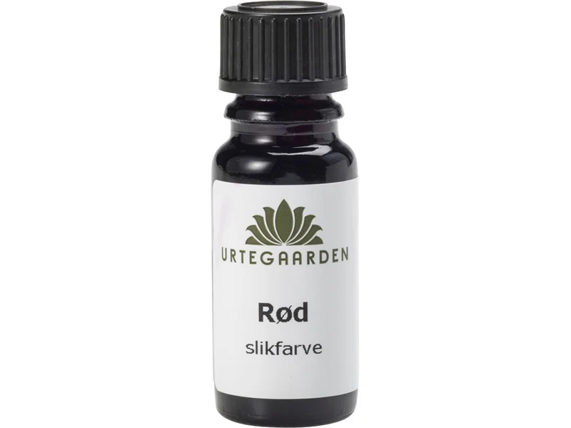 Rød Slikfarve - 10ML - URTEGAARDEN
