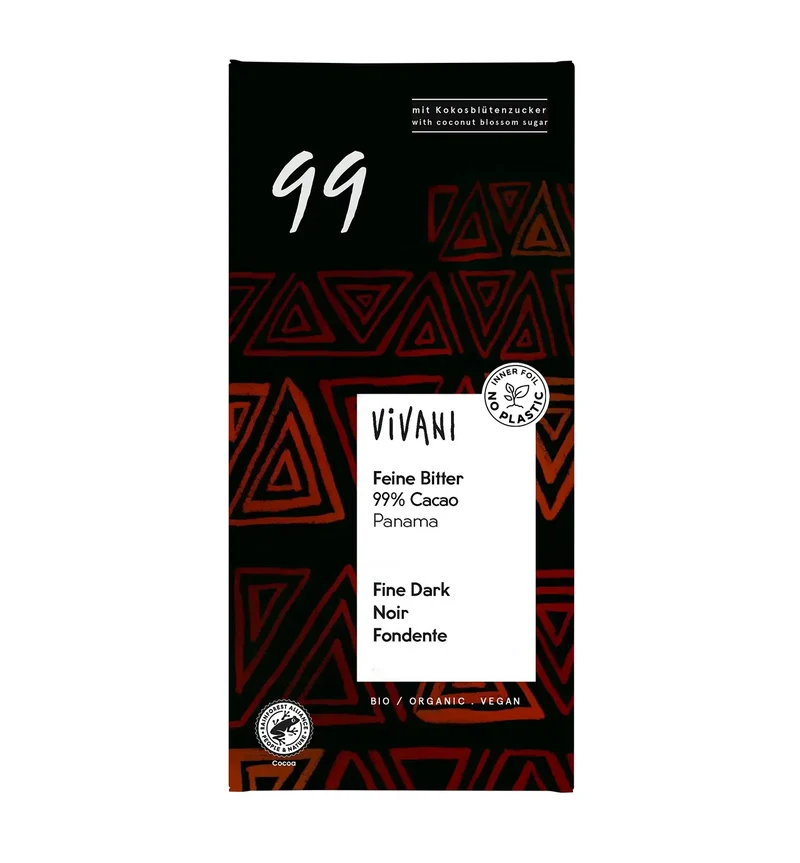 Mörk choklad 99 %, 80 g